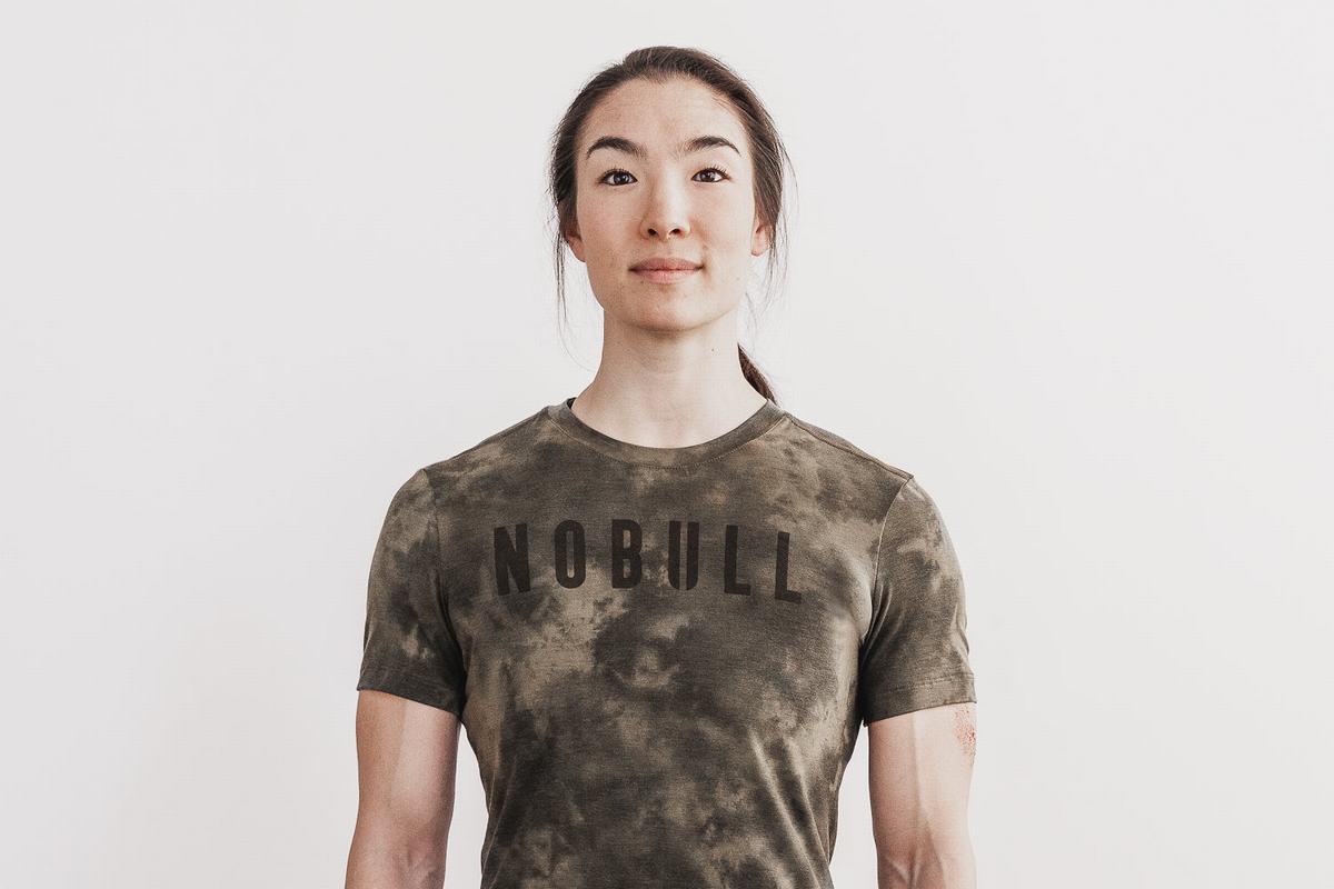 Nobull Tie-Dye T-shirts Dames Groen | 496128-CYA