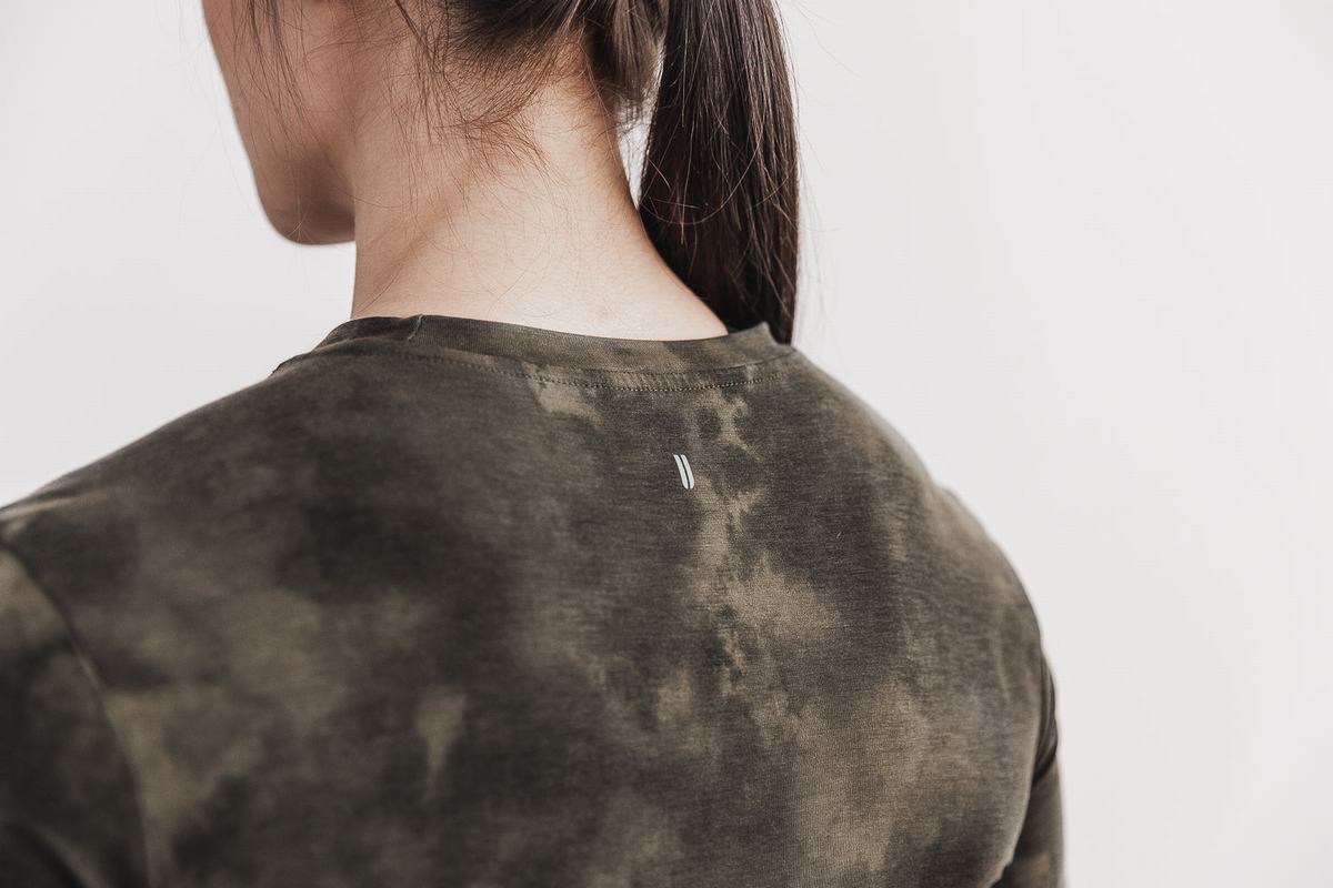 Nobull Tie-Dye T-shirts Dames Groen | 496128-CYA