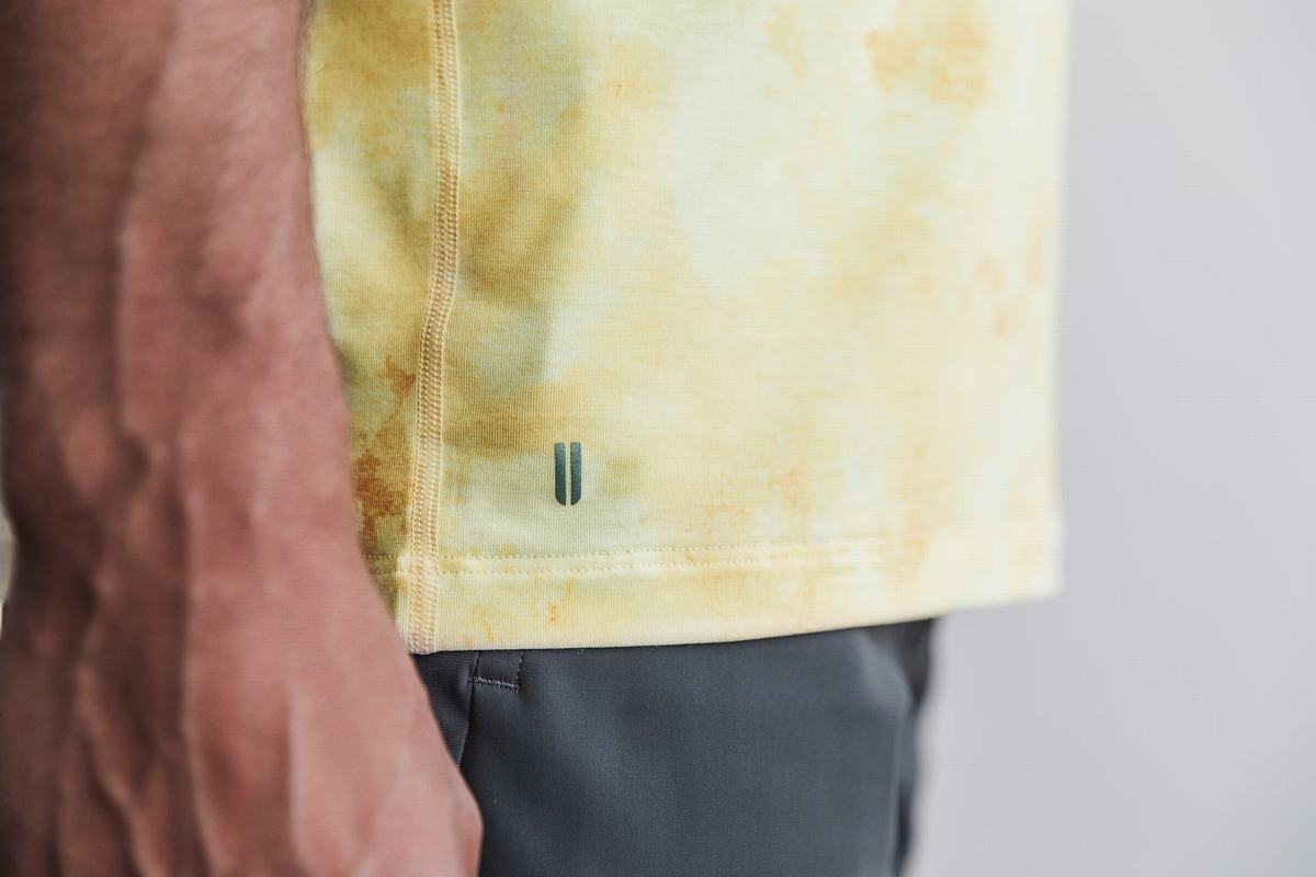 Nobull Tie-Dye T-shirts Heren Geel | 056418-WIN