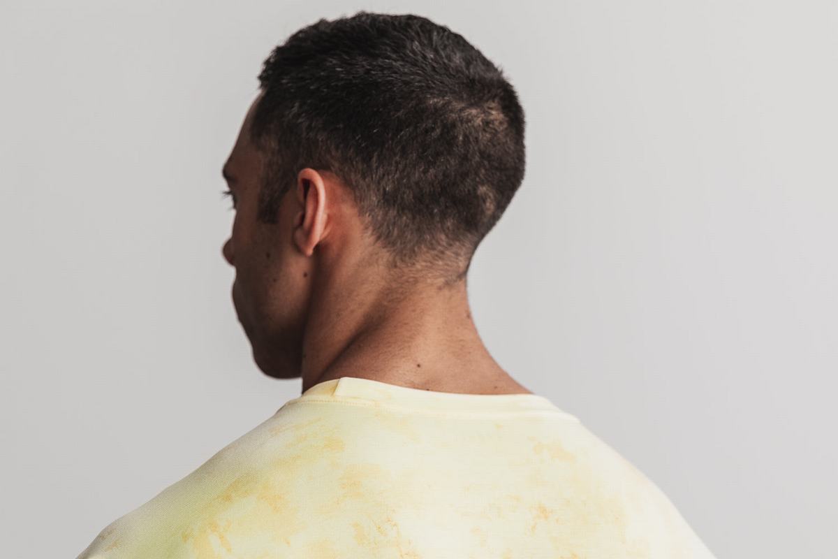 Nobull Tie-Dye T-shirts Heren Geel | 056418-WIN