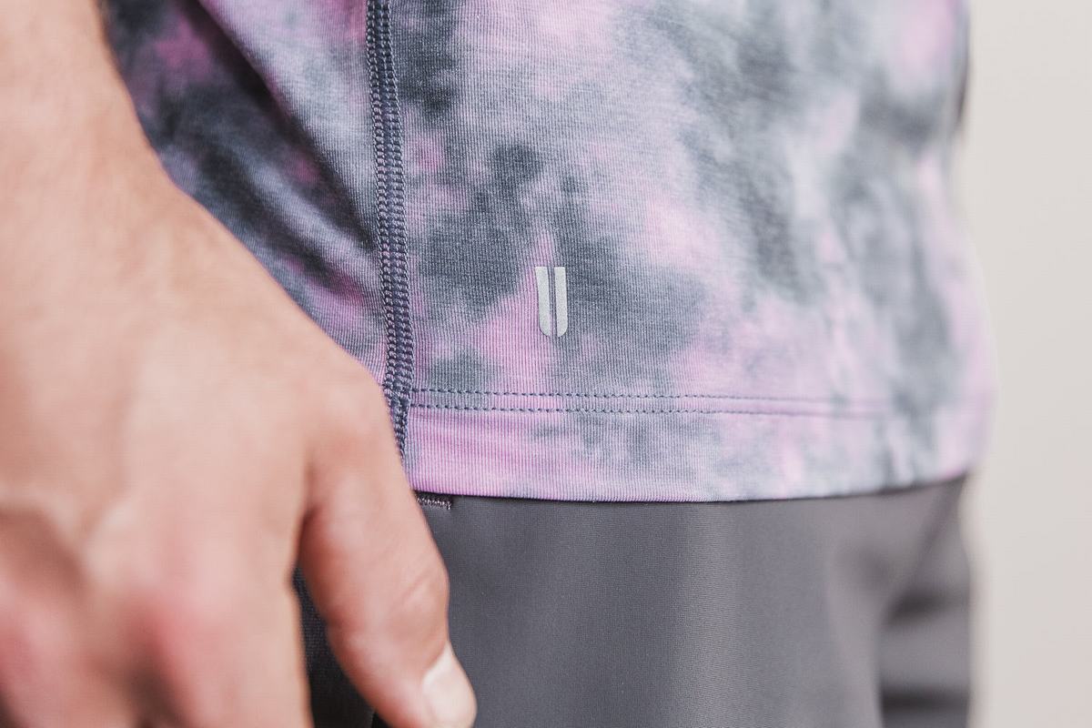 Nobull Tie-Dye T-shirts Heren Roze | 328916-EKZ