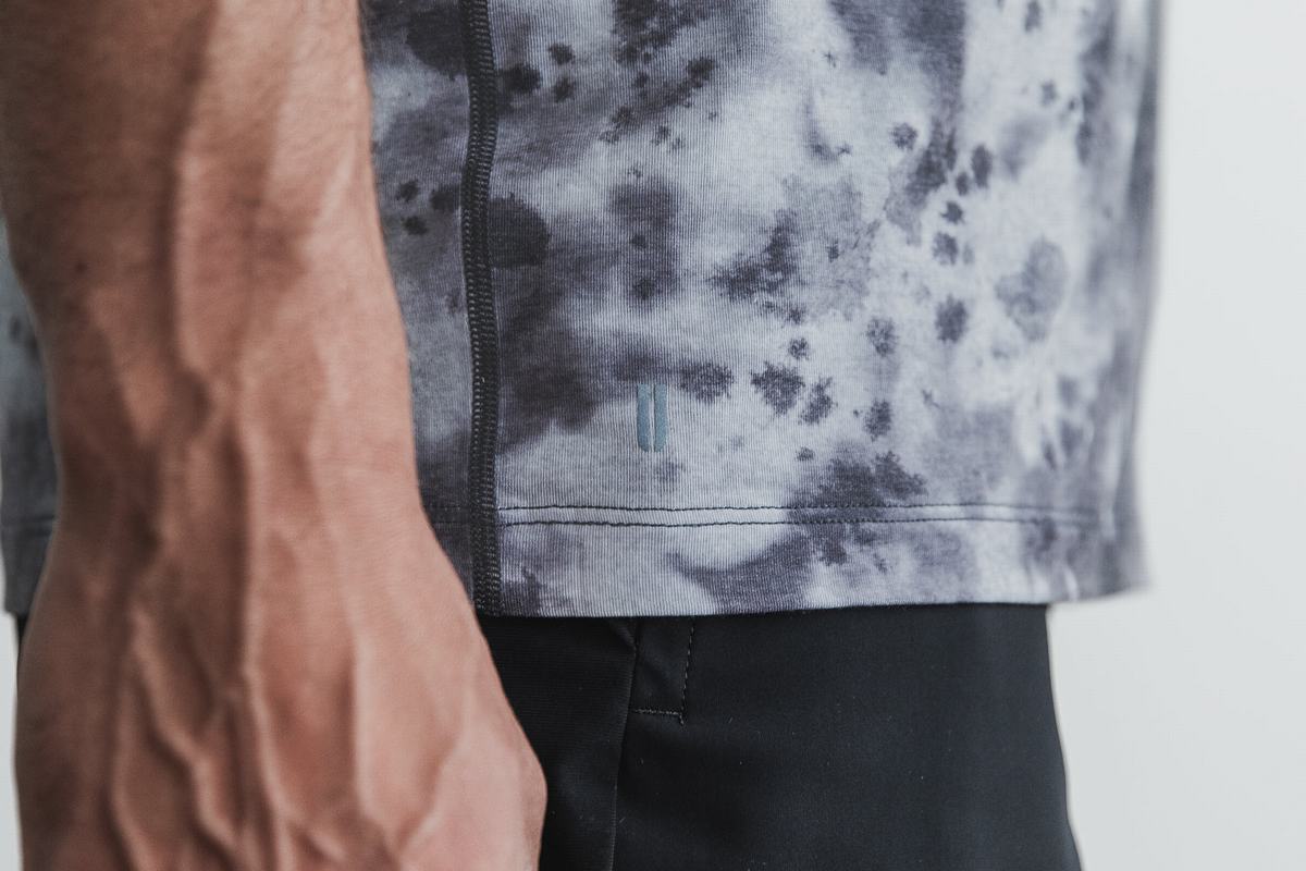Nobull Tie-Dye T-shirts Heren Wit Zwart | 975618-JDS
