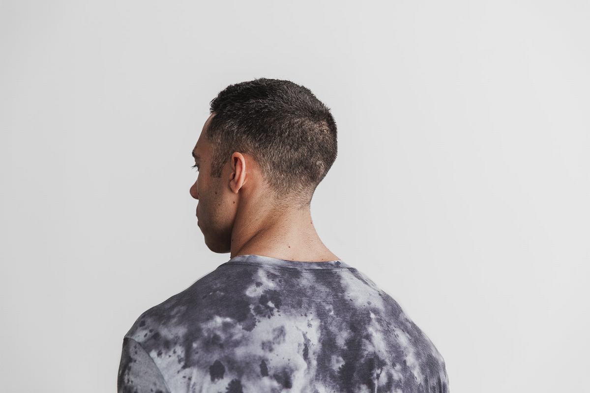 Nobull Tie-Dye T-shirts Heren Wit Zwart | 975618-JDS