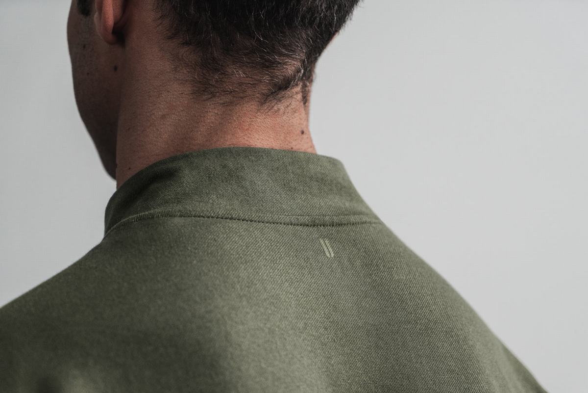 Nobull Twill Zip-up Jassen Heren Groen | 709842-XSC