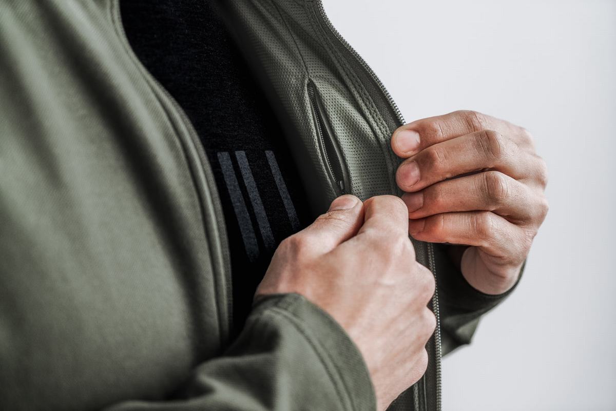 Nobull Twill Zip-up Jassen Heren Groen | 709842-XSC