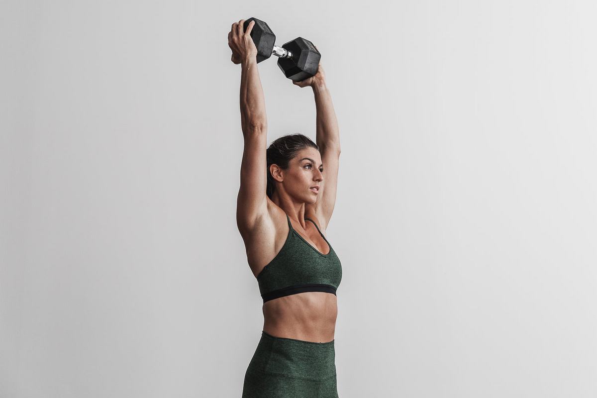 Nobull V-Neck Matte Sport Bh Dames Groen | 419630-HPX