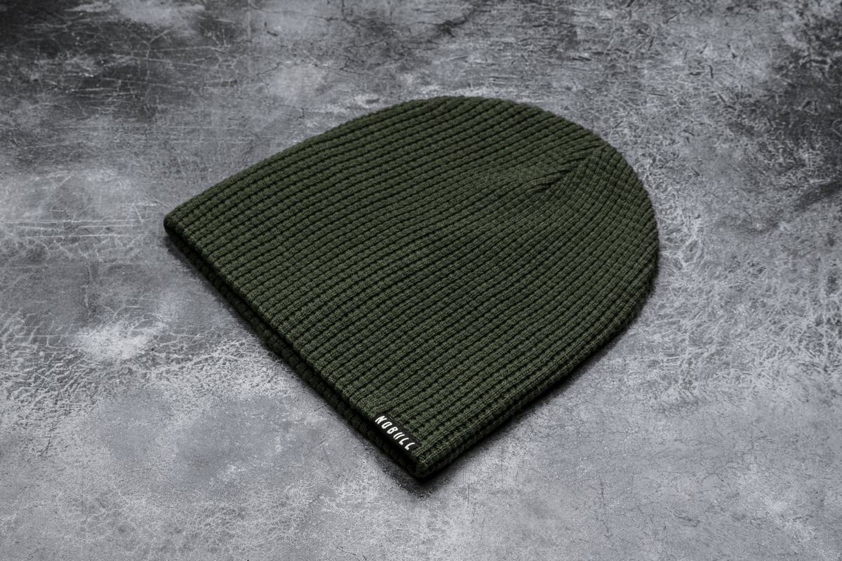 Nobull Waffle Beanie Muts Heren Olijfgroen | 218340-HIA