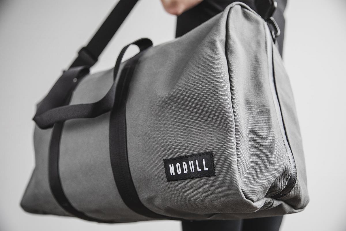 Nobull Waxed Canvas Duffle Sporttas Dames Grijs | 508973-TPF