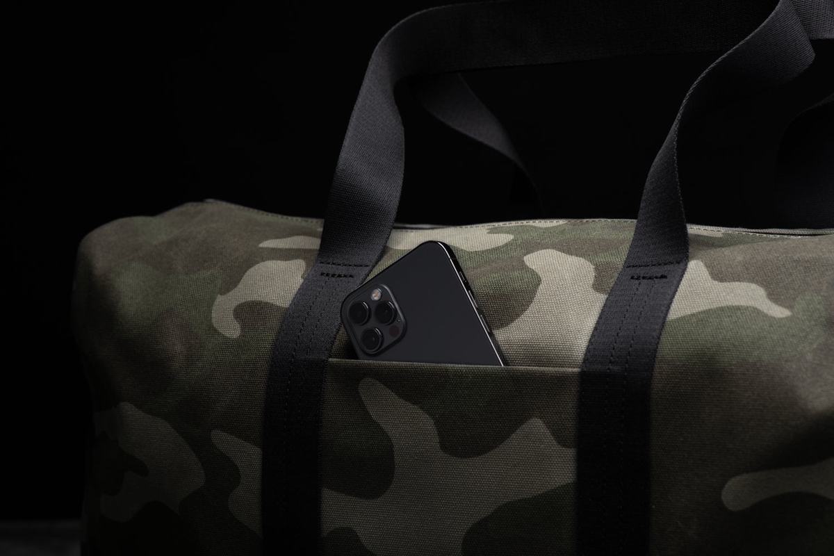 Nobull Waxed Canvas Duffle Sporttas Heren Groen Camo | 140375-HRY