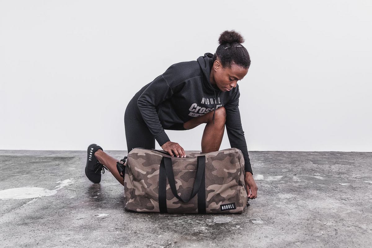 Nobull Waxed Canvas Duffle Sporttas Heren Camo | 914835-RSY