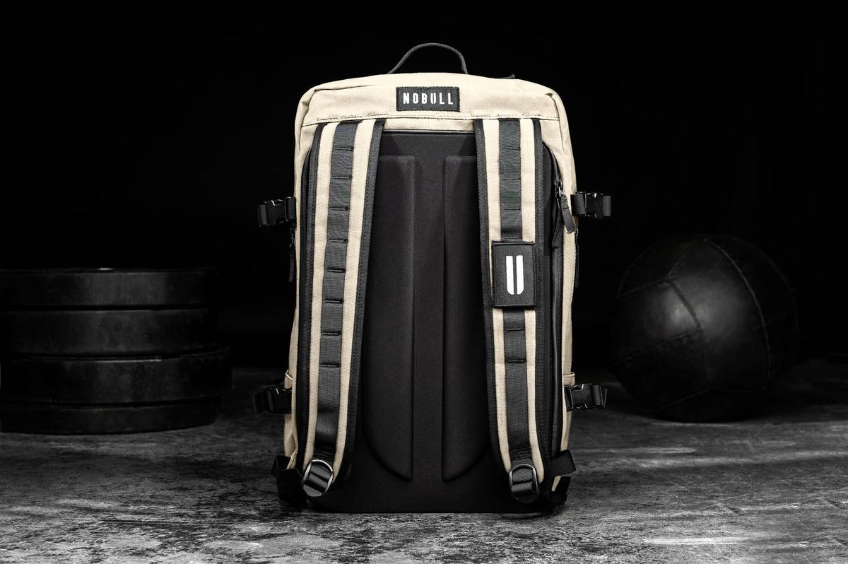 Nobull Waxed Canvas Duffleback Sporttas Heren Wit | 503214-ZYW