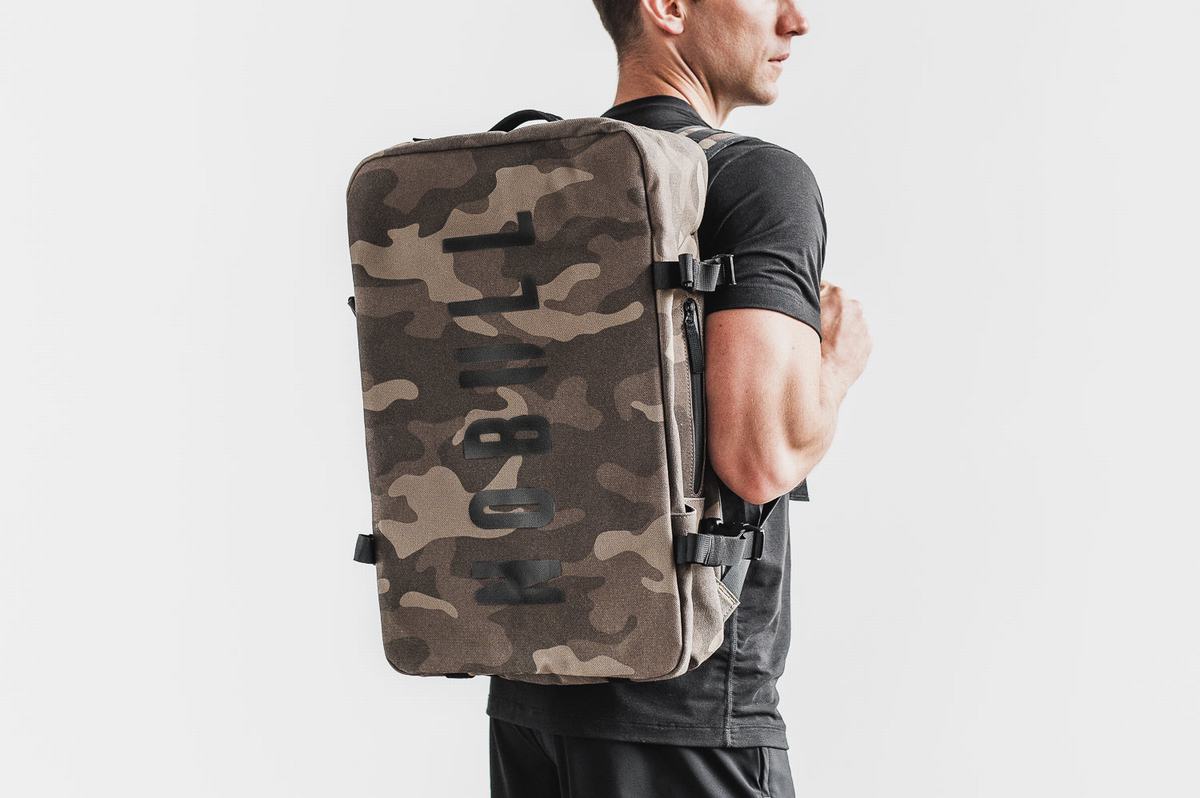 Nobull Waxed Canvas Duffleback Sporttas Heren Camo | 670145-HFA