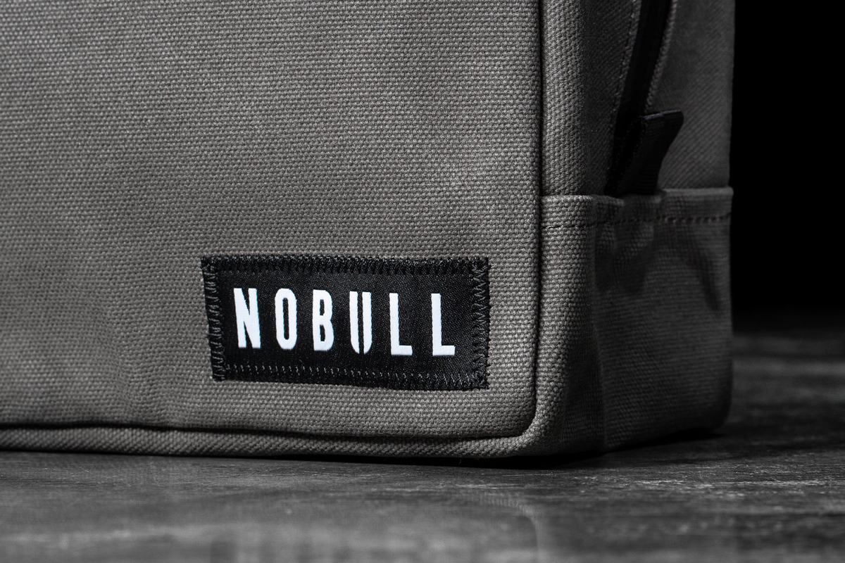 Nobull Waxed Canvas Kit Tassen Heren Grijs | 654309-VCN