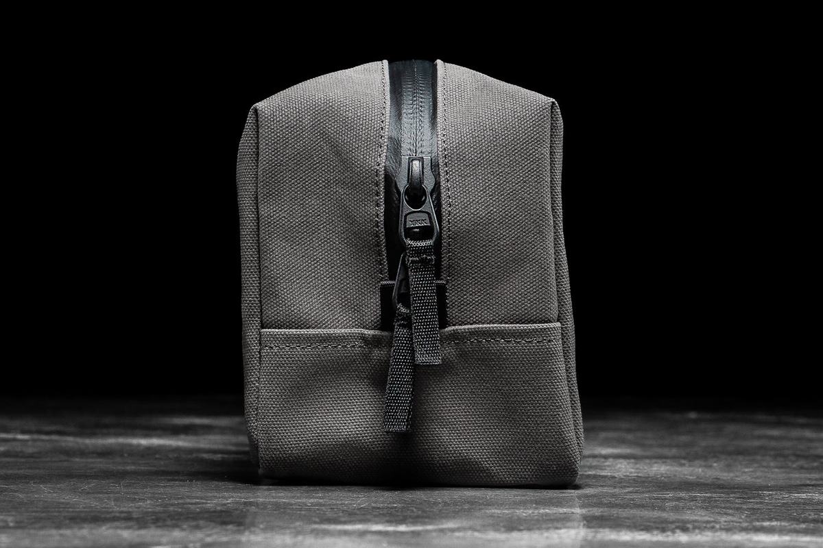 Nobull Waxed Canvas Kit Tassen Heren Grijs | 654309-VCN
