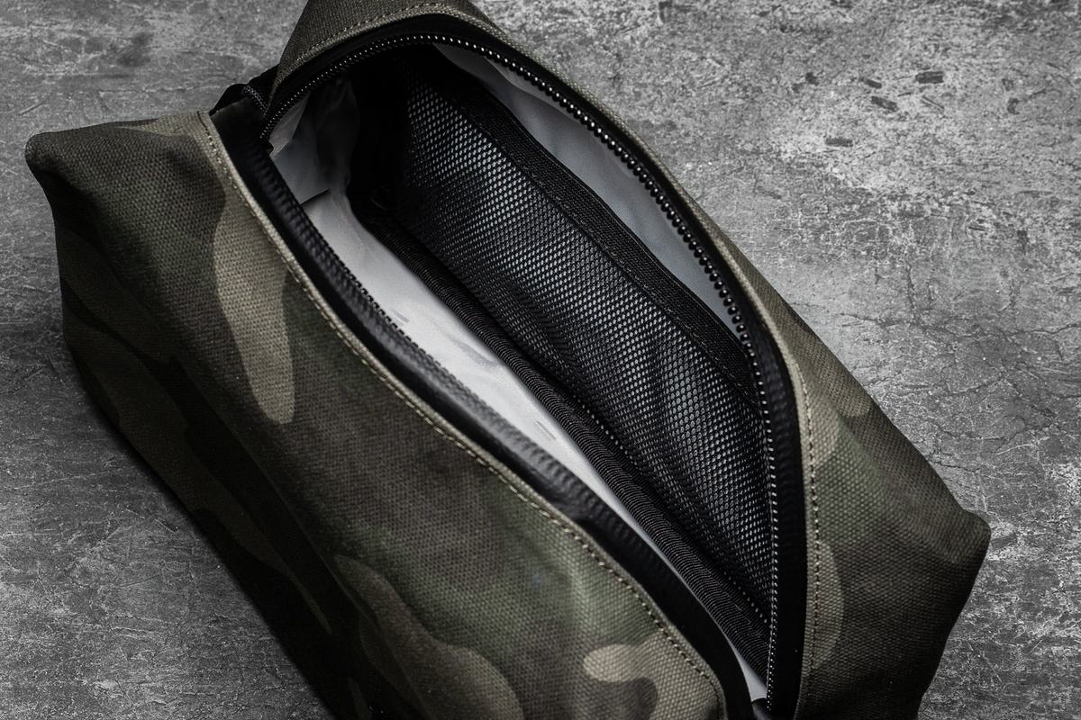 Nobull Waxed Canvas Kit Tassen Heren Groen Camo | 425918-FNP