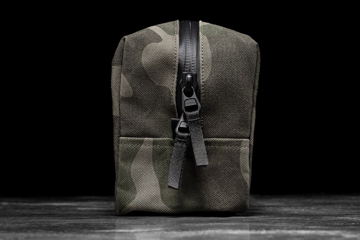 Nobull Waxed Canvas Kit Tassen Heren Groen Camo | 425918-FNP