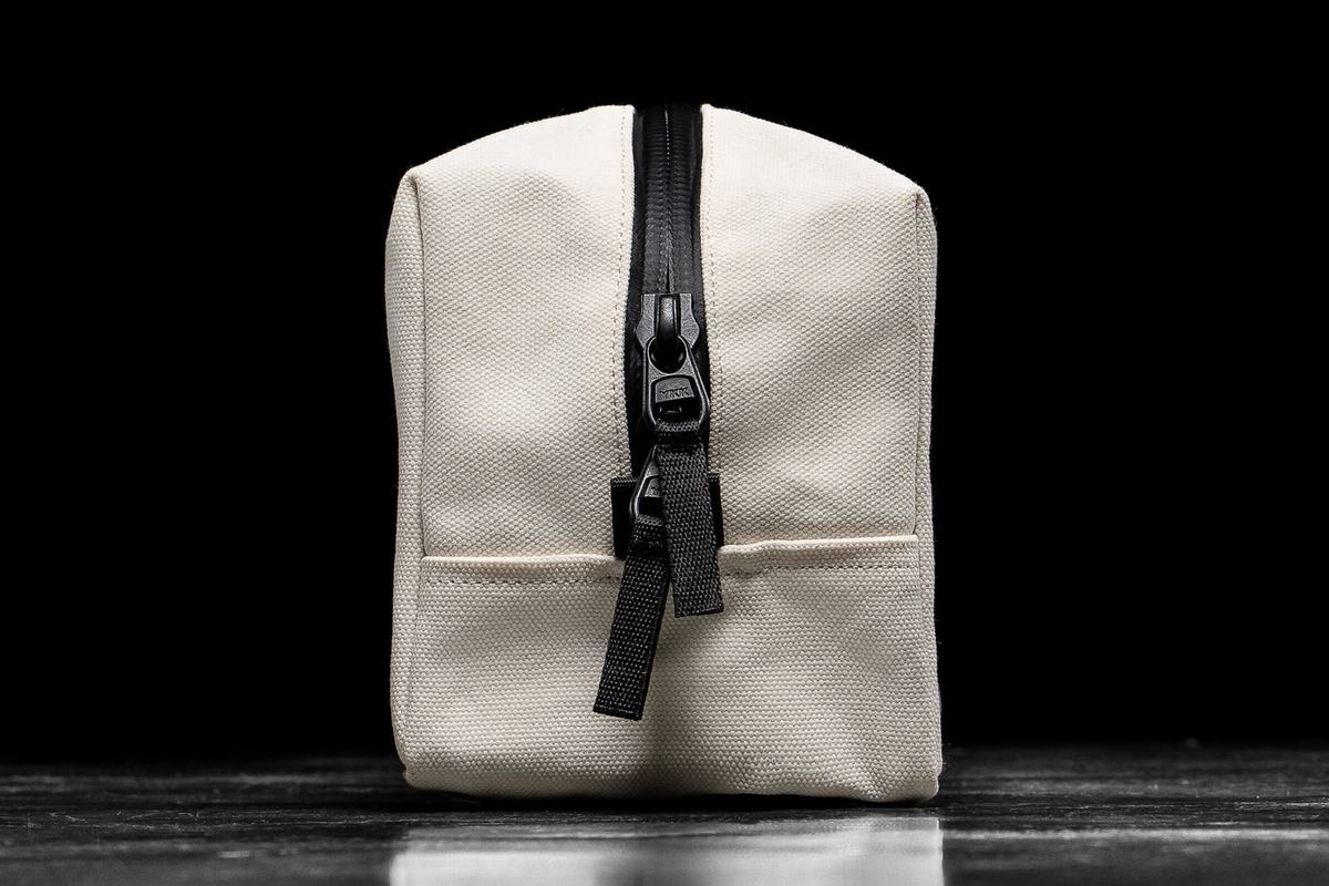 Nobull Waxed Canvas Kit Tassen Heren Wit | 629705-YLH