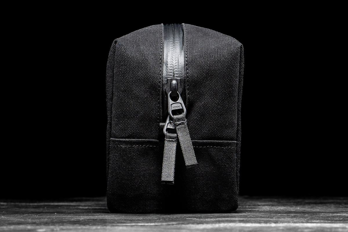 Nobull Waxed Canvas Kit Tassen Heren Zwart | 914368-YGM