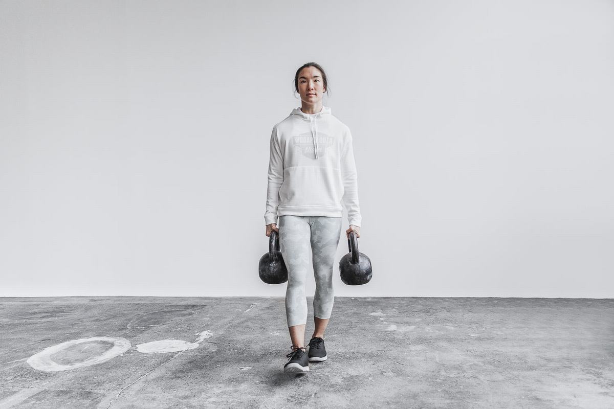Nobull Wodapalooza Hoodie Dames Wit | 065789-LHO
