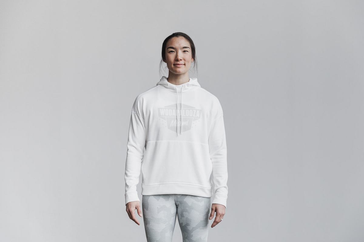 Nobull Wodapalooza Hoodie Dames Wit | 065789-LHO