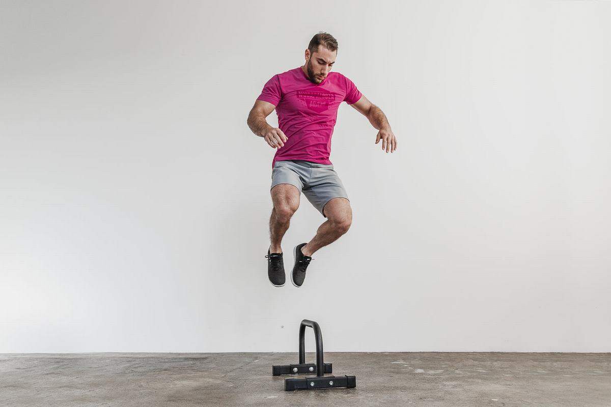 Nobull Wodapalooza T-shirts Heren Roze | 195367-VKF
