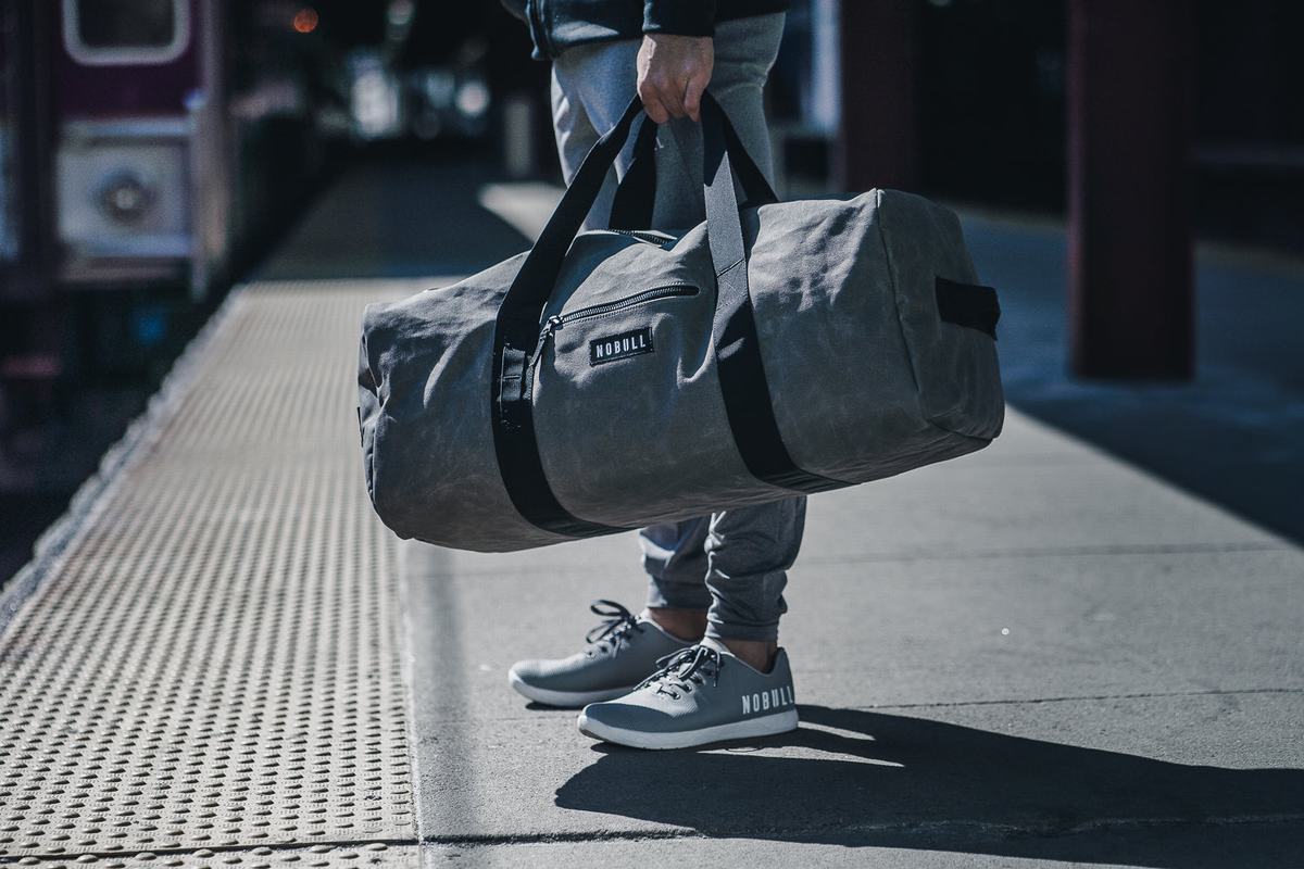 Nobull Xl Waxed Canvas Traditional Duffle Sporttas Heren Grijs | 153904-RSC