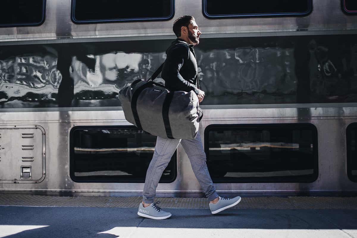 Nobull Xl Waxed Canvas Traditional Duffle Sporttas Heren Grijs | 153904-RSC