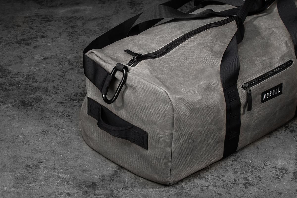 Nobull Xl Waxed Canvas Traditional Duffle Sporttas Heren Grijs | 153904-RSC