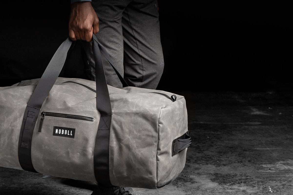 Nobull Xl Waxed Canvas Traditional Duffle Sporttas Heren Grijs | 153904-RSC