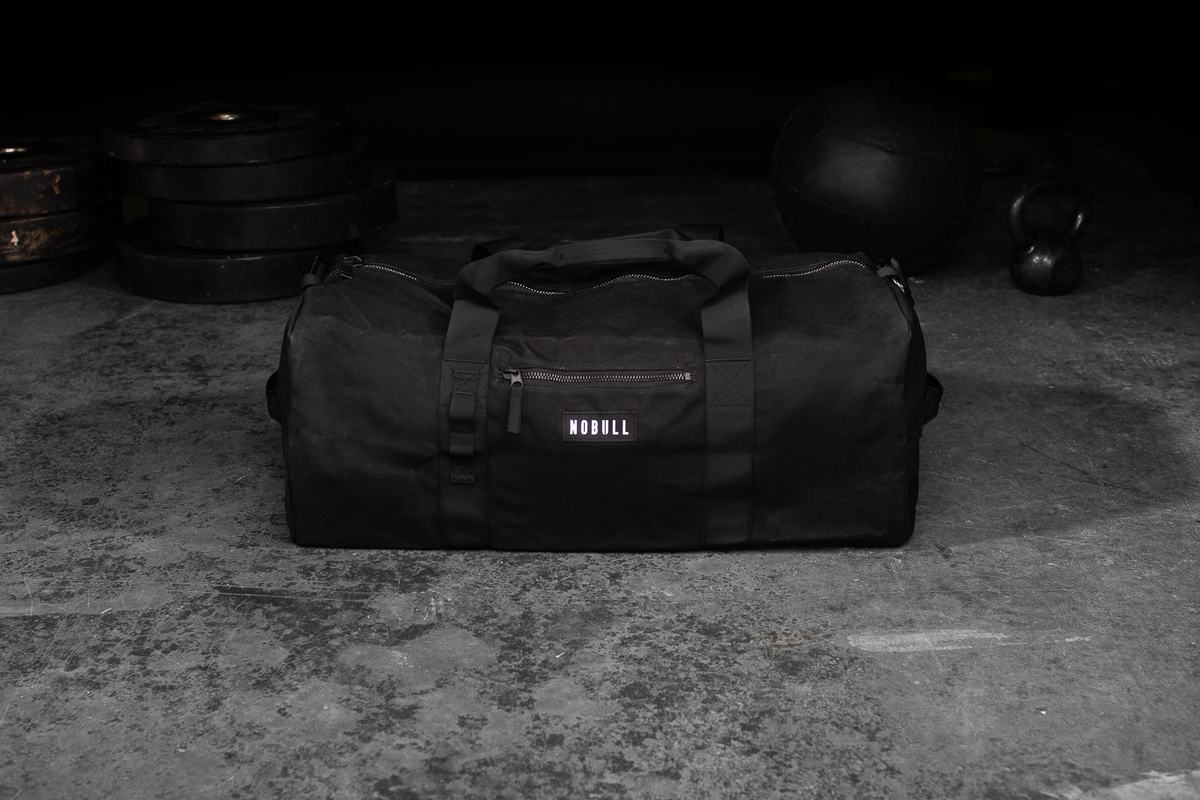 Nobull Xl Waxed Canvas Traditional Duffle Sporttas Heren Zwart | 258173-LSO