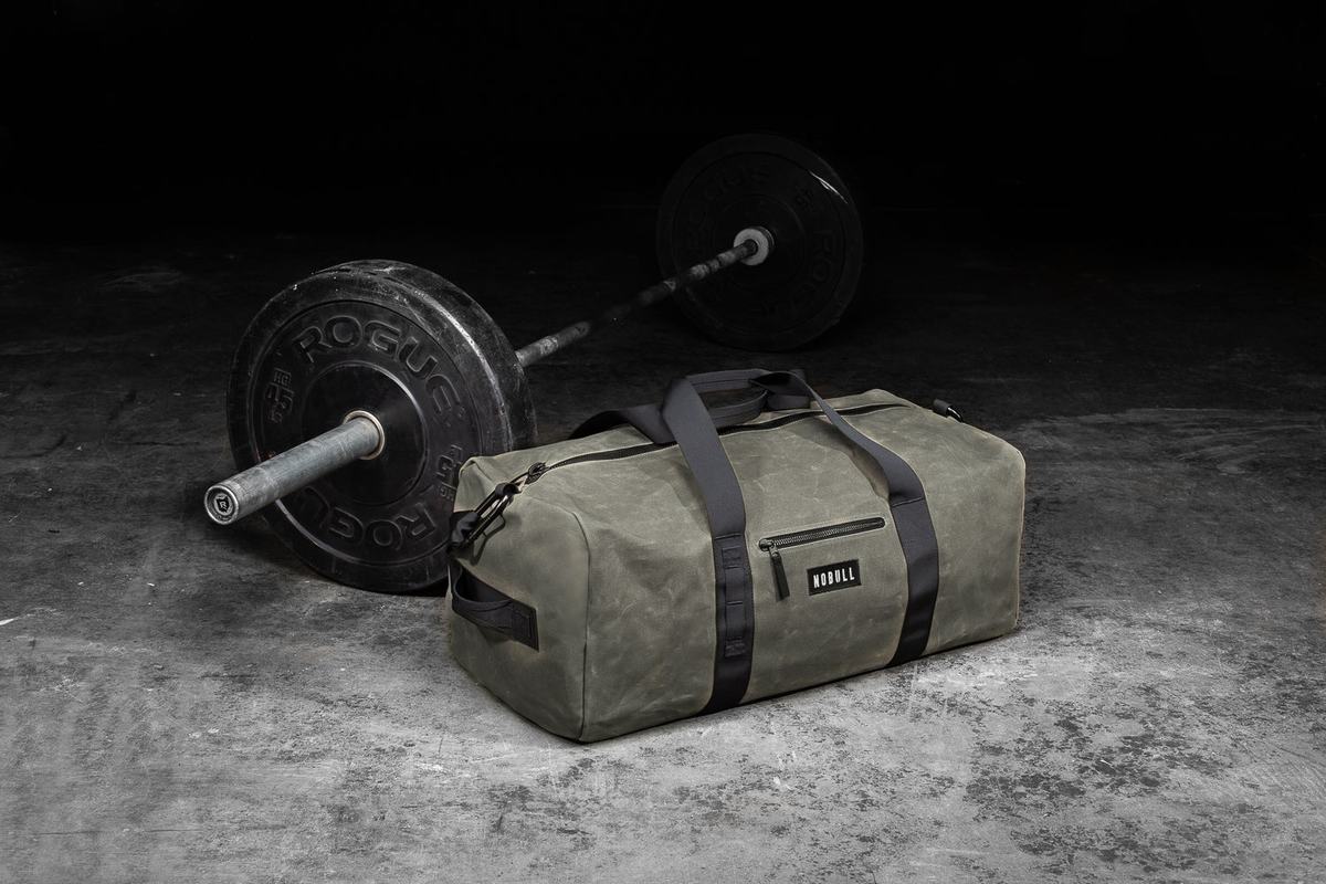 Nobull Xl Waxed Canvas Traditional Duffle Sporttas Heren Olijfgroen | 586430-UNH