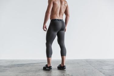 Nobull 3/4 Compression Tight Hardloopbroek Heren Donkergrijs | 987402-INM