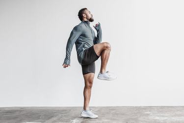 Nobull 4-way Stretch Woven Jassen Heren Grijs Blauw | 195086-DOU