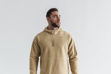 Nobull Arctic Hoodie Heren Beige | 876049-BCW