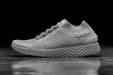 Nobull Arctic Knit Runner Loopschoenen Dames Grijs | 457293-IDE
