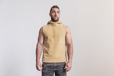 Nobull Arctic Mouwloos Pullover Heren Beige | 569327-XTW