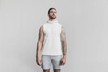 Nobull Arctic Mouwloos Pullover Heren Wit | 054293-VQZ