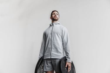 Nobull Arctic Zip-up Jassen Heren Grijs | 895730-UVN