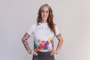 Nobull Boxy Pride Art Work T-shirts Heren Gekleurd | 210943-URG