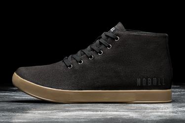 Nobull Canvas Mid Trainer Fitness Schoenen Dames Zwart | 520713-SVM
