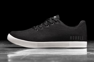Nobull Canvas Trainer Fitness Schoenen Heren Zwart Wit | 508421-SYZ