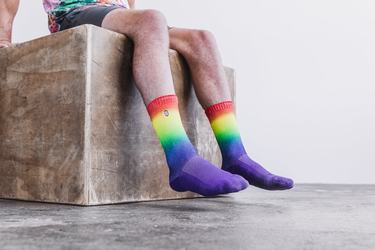 Nobull Crew All Pride Sokken Dames Gekleurd | 491760-DUB