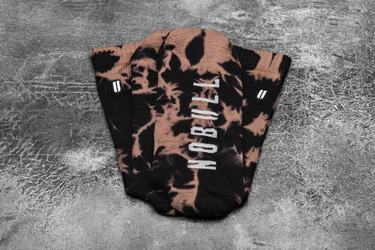 Nobull Crew Tie-Dye Sokken Dames Zwart | 736402-AMX