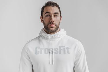 Nobull Crossfit® Hoodie Heren Wit | 782590-OWD