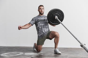 Nobull Crossfit® T-shirts Heren Grijs Camo | 436721-WXN