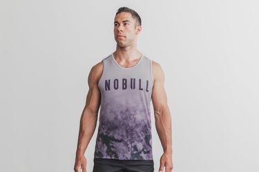 Nobull Dip-Dye Tank Tanktop Heren Paars | 791435-MBD