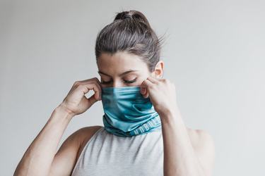 Nobull Gaiter Tie-Dye Sjaals Dames Blauw | 419027-DMN