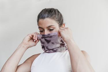 Nobull Gaiter Tie-Dye Sjaals Dames Roze Donkerrood | 590264-ELT