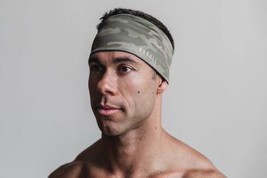 Nobull Headband 4" Hoofdband Dames Groen Camo | 983501-QIF