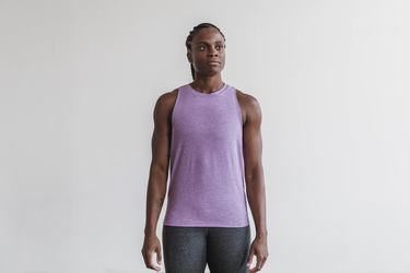 Nobull High-Neck Tank Bright Colors Tanktop Dames Paars | 235681-NMY